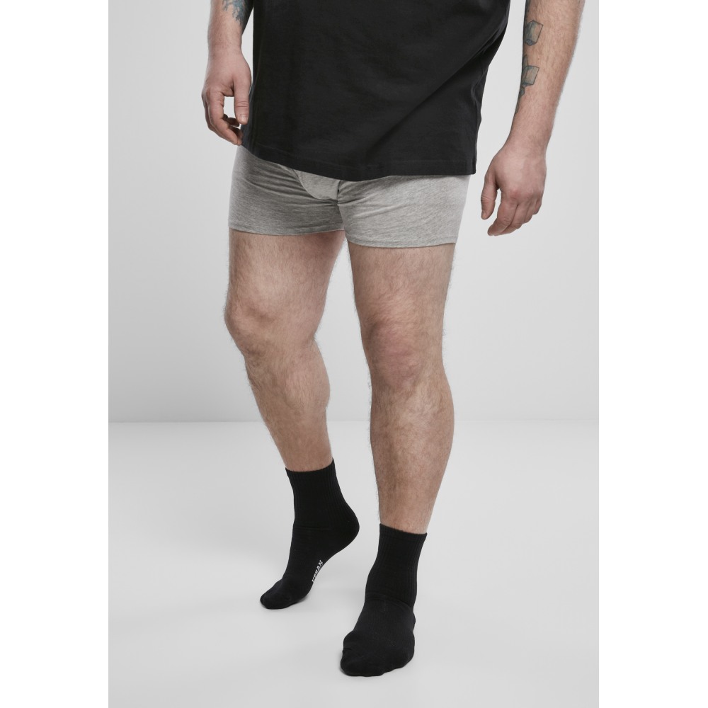 Urban Classics - 3Pack Boxershorts set - Grijs/Groen
